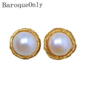 BaroqueOnly Korean fashion jewelry wild personality female glossy pearl earrings NATURAL BIG FRESHWATER pearl
BaroqueOnly Korean fashion jewelry wild personality female glossy pearl earrings NATURAL BIG FRESHWATER pearl