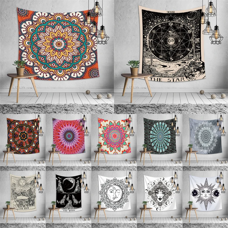 Mandala Printing Tapestry Bohemian Pattern Picnic Mat Dormitory Family Living Room Wall Decoration Throw Polyester Blanket
Mandala Printing Tapestry Bohemian Pattern Picnic Mat Dormitory Family Living Room Wall Decoration Throw Polyester Blanket