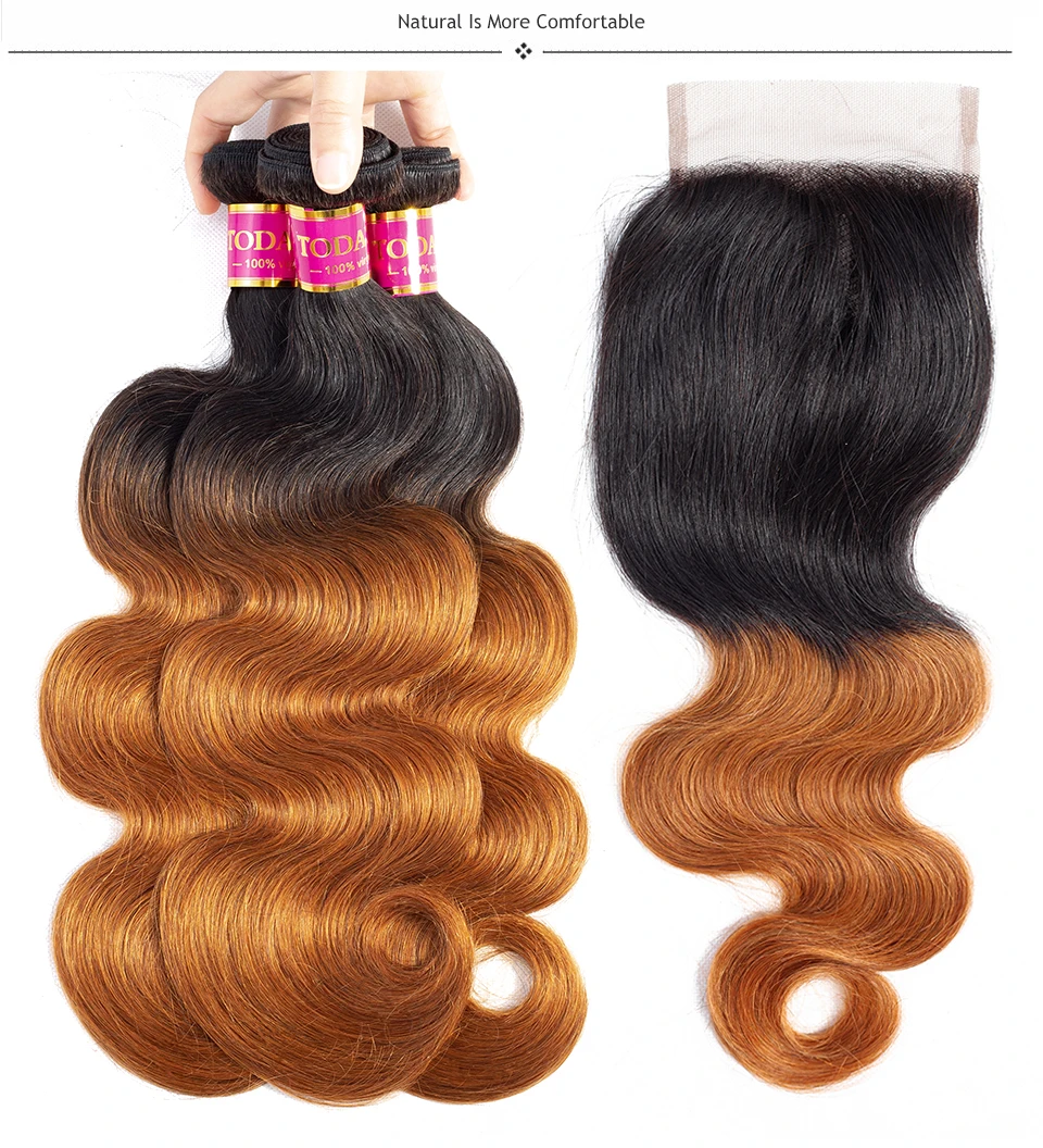 brazilian hair weave bundles with closure