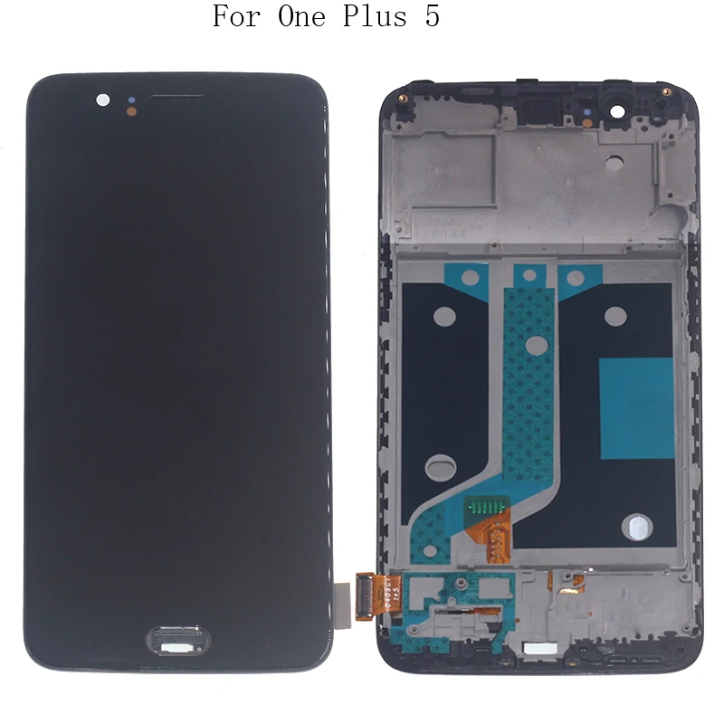 5.5" AMOLED Display For Oneplus 5 A5000 OLED LCD display+frame touch screen digitizer replacement For Oneplus 5 A5000 Repair kit
5.5" AMOLED Display For Oneplus 5 A5000 OLED LCD display+frame touch screen digitizer replacement For Oneplus 5 A5000 Repair kit