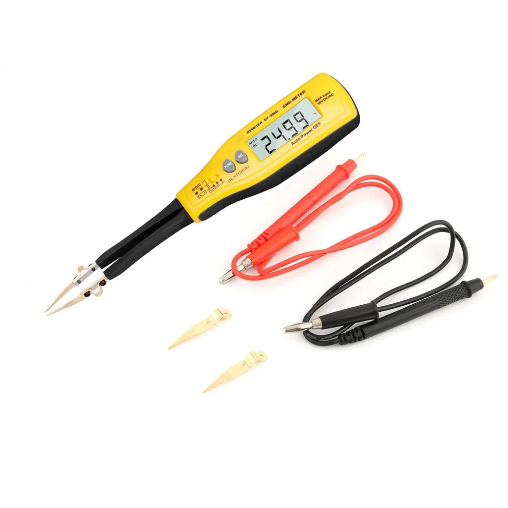 BTMETER 990B chip resistance and capacitance tester SMD regulator diode light LED clip table multimeter
BTMETER 990B chip resistance and capacitance tester SMD regulator diode light LED clip table multimeter