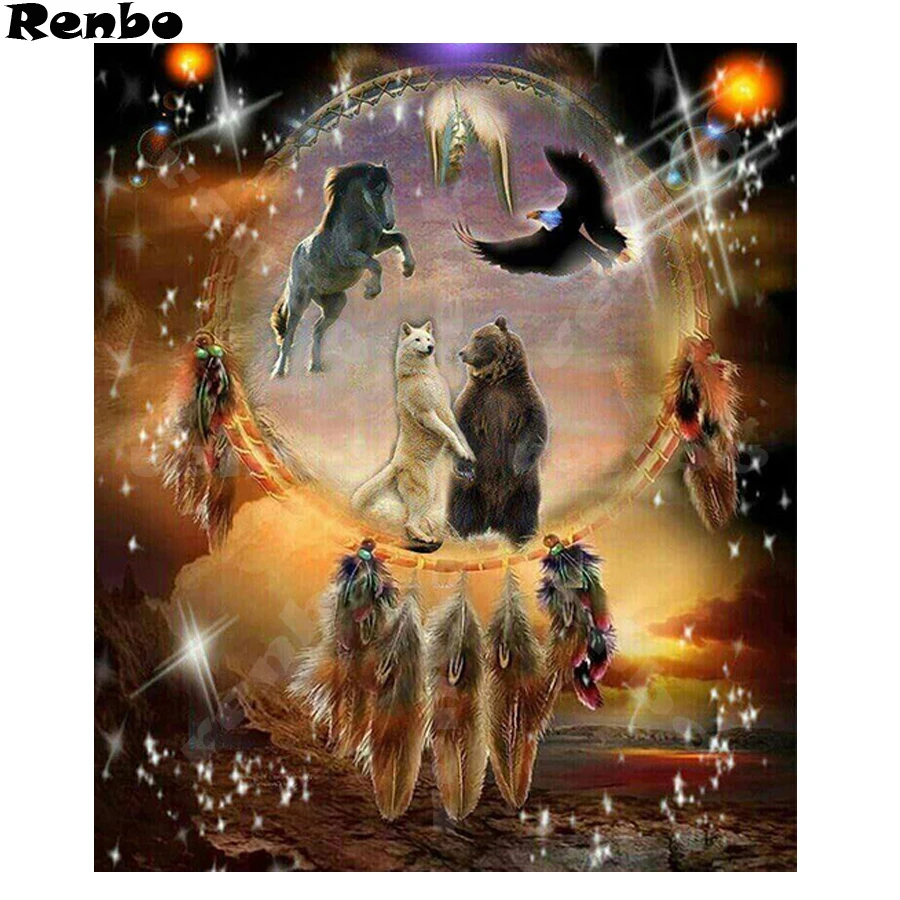 5d diy diamond embroidery full square,painting by numbers,diamond painting animals wolf dream catcher Handmade decoration A222
5d diy diamond embroidery full square,painting by numbers,diamond painting animals wolf dream catcher Handmade decoration A222