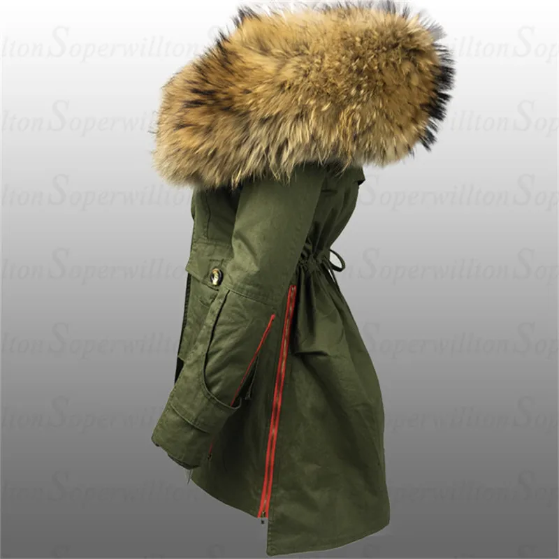 Soperwillton New 2018 Winter Coats Women Jackets High Qualit Luxury Real Raccoon Fur Collar Thick Ladies Army Green Parkas #A006
Soperwillton New 2018 Winter Coats Women Jackets High Qualit Luxury Real Raccoon Fur Collar Thick Ladies Army Green Parkas #A006