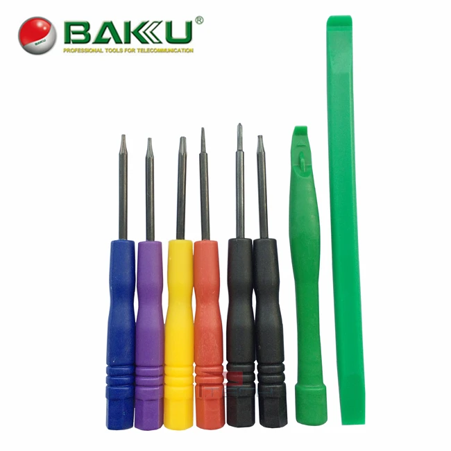 BAKU Mini Screwdriver Set Opening Tools Kit 8 in 1, Torx Phillips Pentalobe Plastic Pry Spudger Tool for iPhone Mobile Repair
BAKU Mini Screwdriver Set Opening Tools Kit 8 in 1, Torx Phillips Pentalobe Plastic Pry Spudger Tool for iPhone Mobile Repair