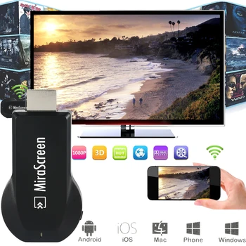 

Mirascreen EZCast Wireless HDMI TV Stick Chrome cast 2 Chrome Cast Anycast Wifi Display Miracast DLNA Airplay Dongle for Android