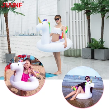 Hot Sale Inflatable Unicorn Swimming Circle Summer Unicorn Float Swimming Ring for Adult Pool Float Water Sports Fun Pool