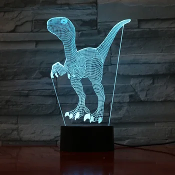 Dinosaur 3D Nightlight 7 Color changing LED Table Lamp Creative Decor Children's lighting Indoor Home Bulbing Lampara Veilleuses
Dinosaur 3D Nightlight 7 Color changing LED Table Lamp Creative Decor Children's lighting Indoor Home Bulbing Lampara Veilleuses