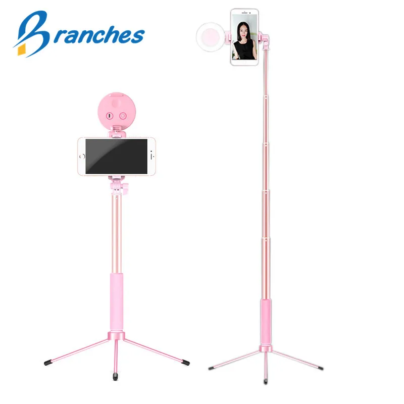 1.2M 1.7m Extendable live Tripod Selfie Stick LED Ring light Stand 4 in 1 With Monopod Phone Mount for iPhone Android SmartPhone
1.2M 1.7m Extendable live Tripod Selfie Stick LED Ring light Stand 4 in 1 With Monopod Phone Mount for iPhone Android SmartPhone