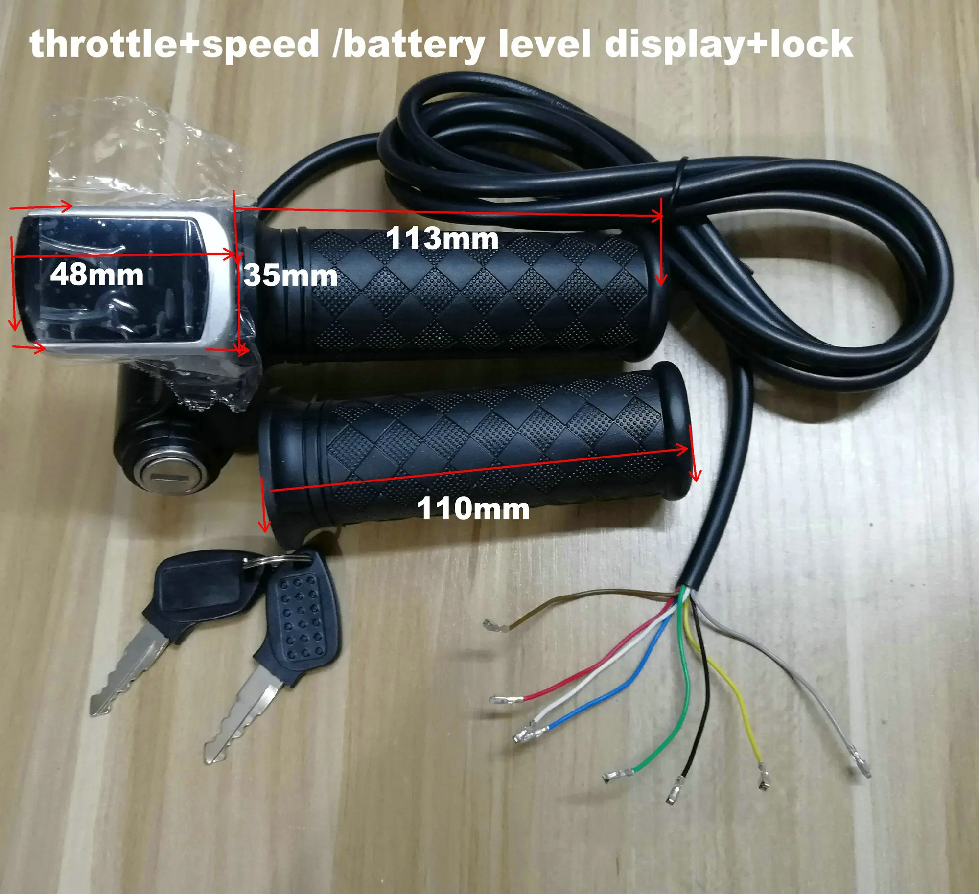 24v36v48v twist throttle+battery/light/speed indicator speedview with power lock/key electric bike scooter tricycle MTB parts
24v36v48v twist throttle+battery/light/speed indicator speedview with power lock/key electric bike scooter tricycle MTB parts