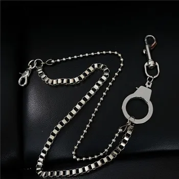 Europen American Punk Simulation Handcuffs Men Trousers Chain Double Layer Rock Hiphop Pants Waist Chain
Europen American Punk Simulation Handcuffs Men Trousers Chain Double Layer Rock Hiphop Pants Waist Chain
