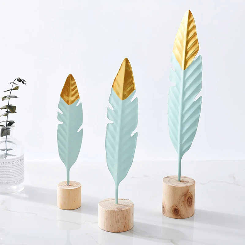 Modern Iron Feather Wooden Base Decorations Simple Miniature Figurines for Living Room Table Office Home Decoration Accessories
Modern Iron Feather Wooden Base Decorations Simple Miniature Figurines for Living Room Table Office Home Decoration Accessories