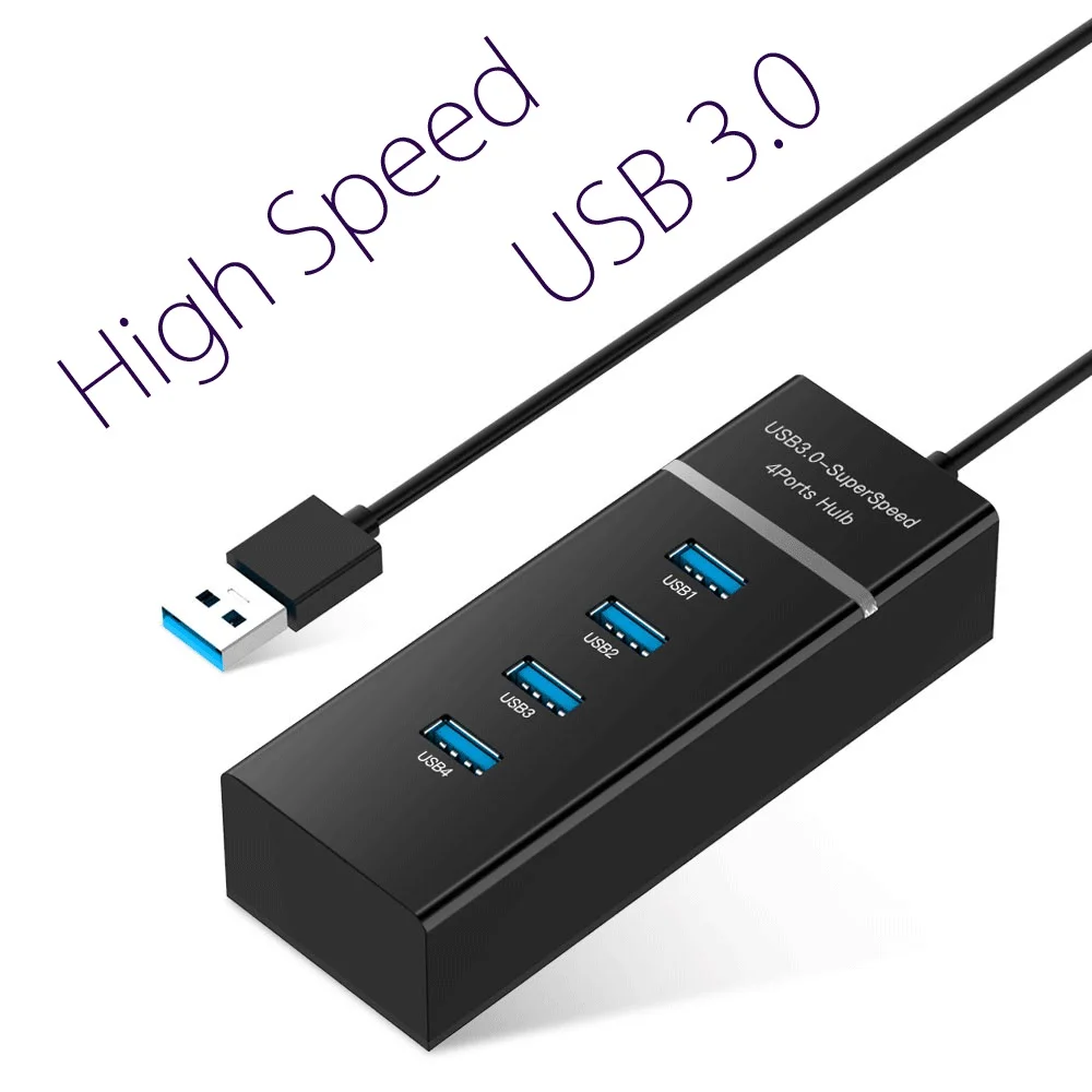 High Speed Multi 4 Ports USB 3.0 Multi HUB Splitter Socket Expansion Desktop PC Laptop Adapter Converter Data Charger Cable
High Speed Multi 4 Ports USB 3.0 Multi HUB Splitter Socket Expansion Desktop PC Laptop Adapter Converter Data Charger Cable