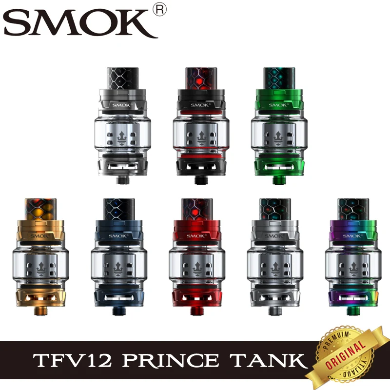 Original Smok TFV12 Prince Tank 8ml Cloud Beast E Cigarette Atomizer with Prince Q4 X6 T10 Coil Fit X-Priv Mag Stick Prince Vape
Original Smok TFV12 Prince Tank 8ml Cloud Beast E Cigarette Atomizer with Prince Q4 X6 T10 Coil Fit X-Priv Mag Stick Prince Vape