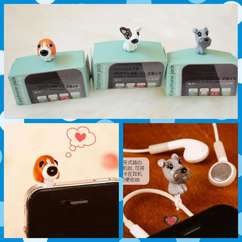 Free shipping Anti-dust plugs 3.5mm Earphone Headphone Cap Charm Dog mini figures PVC toys anime phone cable decoration gifts
Free shipping Anti-dust plugs 3.5mm Earphone Headphone Cap Charm Dog mini figures PVC toys anime phone cable decoration gifts