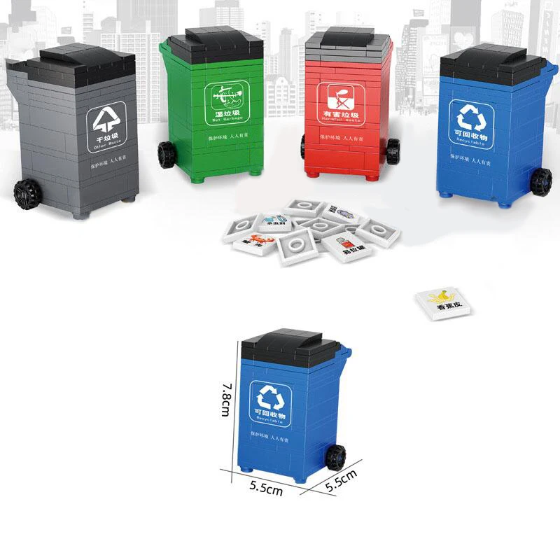 440Pcs HSANHE 16001 City Series Garbage Classification Ashbin Building Blocks with 24 Types Rubbis Bricks Kids Educational Toys
440Pcs HSANHE 16001 City Series Garbage Classification Ashbin Building Blocks with 24 Types Rubbis Bricks Kids Educational Toys