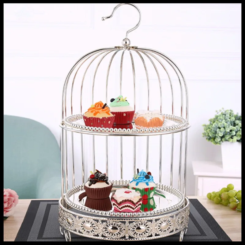 1PCS European cake rack double-layer snack plate, silver-plated dessert Taiwan West point wedding cake plate fruit plate
1PCS European cake rack double-layer snack plate, silver-plated dessert Taiwan West point wedding cake plate fruit plate