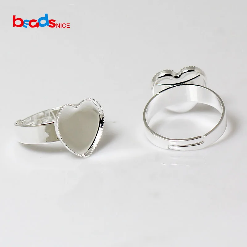 Beadsnice Wholesale Fashion Heart Rings Blank Setting Adjustable Ring Base Ring size 12mm Jewelry Findings ID24114
Beadsnice Wholesale Fashion Heart Rings Blank Setting Adjustable Ring Base Ring size 12mm Jewelry Findings ID24114
