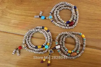ML173 Tibetan Buddhist 108 Mala Natural Star moon Lotus Bodhi Seeds Rosary Prayer Necklace 6mm*8mm Colorful Spacers Beads
ML173 Tibetan Buddhist 108 Mala Natural Star moon Lotus Bodhi Seeds Rosary Prayer Necklace 6mm*8mm Colorful Spacers Beads