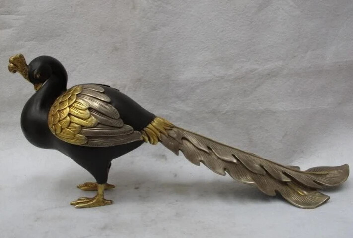 150624 S2106 100% Bronze 24K Gild with Silver auspicious sign peacock peafowl Bird Statue discount 30% (C0324)
150624 S2106 100% Bronze 24K Gild with Silver auspicious sign peacock peafowl Bird Statue discount 30% (C0324)