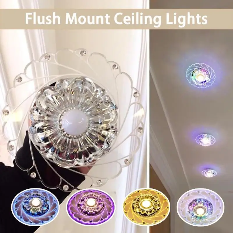 Modern Ceiling Lamp Aisle Veranda Lighting Down Crystal Surface Mounted LED Ceiling Lights Living Room Bedroom Corridor Z2
Modern Ceiling Lamp Aisle Veranda Lighting Down Crystal Surface Mounted LED Ceiling Lights Living Room Bedroom Corridor Z2
