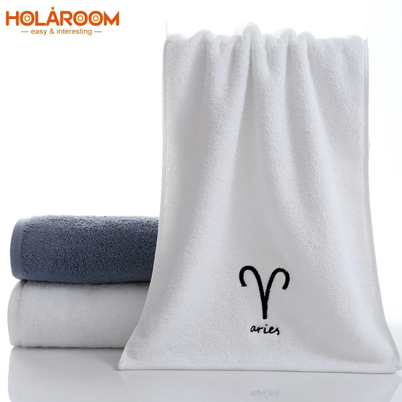 Cotton Face Towel Aries Pattern Towel 34*74cm White Grey Embroidered Pattern For Bathroom Hanging Rectangle Wash Face Towel
Cotton Face Towel Aries Pattern Towel 34*74cm White Grey Embroidered Pattern For Bathroom Hanging Rectangle Wash Face Towel