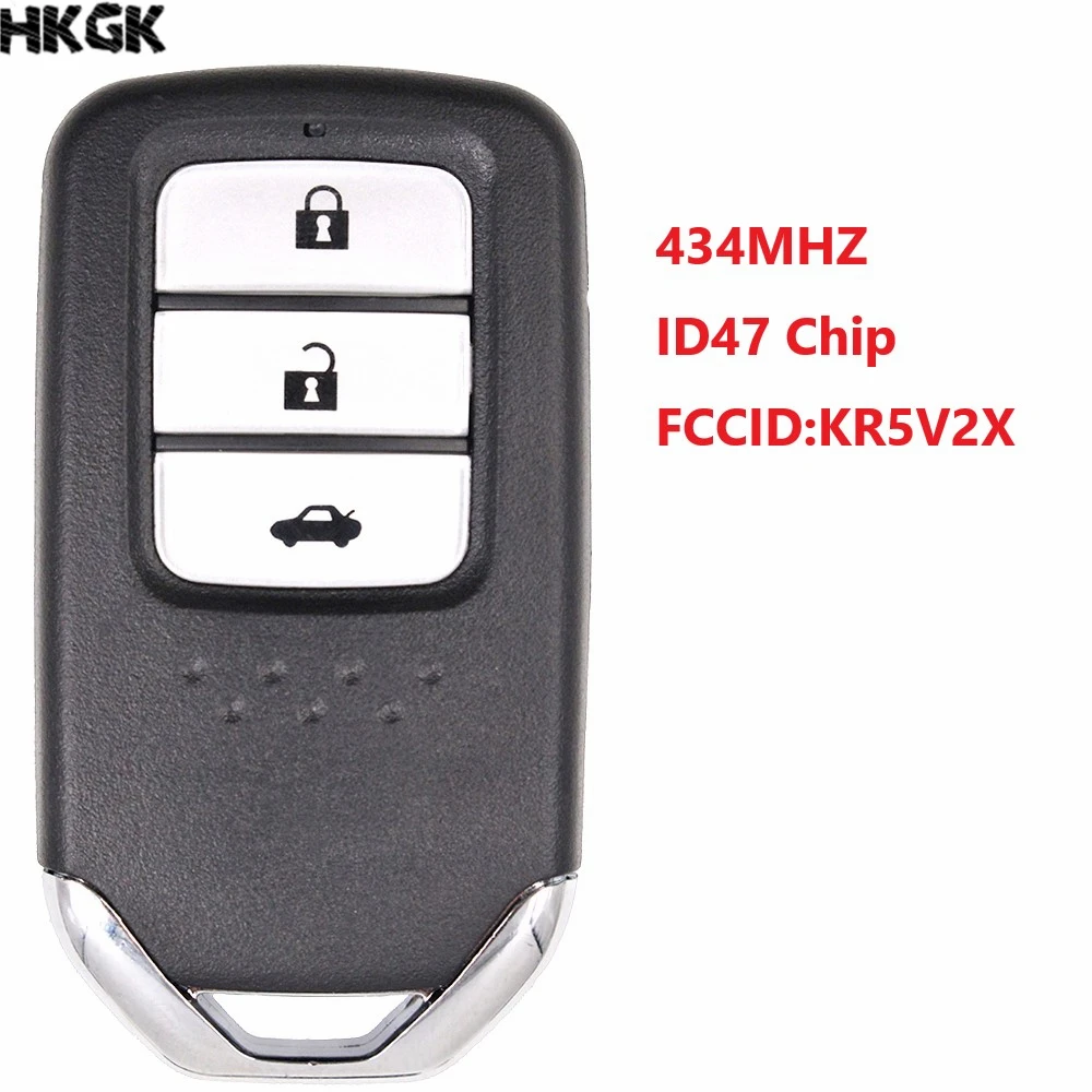Умный Автомобильный ключ с 3 кнопками, 434 МГц, 47 чипов для Honda City/Jazz Civic Grace XR-V Bean Wisdom X-Fit
Умный Автомобильный ключ с 3 кнопками, 434 МГц, 47 чипов для Honda City/Jazz Civic Grace XR-V Bean Wisdom X-Fit