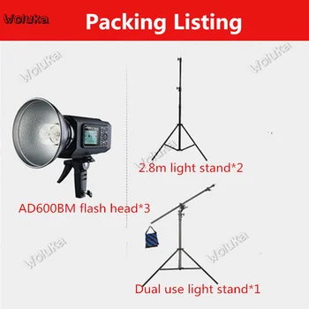 Godox AD600BM Photography Lamp Indoor portrait photo shooting light liangying formation room Flash shed Pat three lamp CD50 T03
Godox AD600BM Photography Lamp Indoor portrait photo shooting light liangying formation room Flash shed Pat three lamp CD50 T03