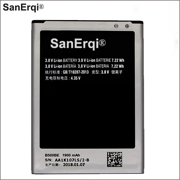 B500AE B500BE 3.8V 1900mAh Battery for Samsung GALAXY S4Mini GT-i9190 GT-i9195 GT-i9192 GT-i9198
B500AE B500BE 3.8V 1900mAh Battery for Samsung GALAXY S4Mini GT-i9190 GT-i9195 GT-i9192 GT-i9198