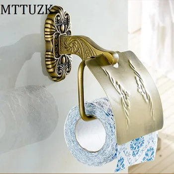 MTTUZK antique bronze suspension carved paper towel rack Europe white bathroom paper holder toilet paper box toilet Accessores
MTTUZK antique bronze suspension carved paper towel rack Europe white bathroom paper holder toilet paper box toilet Accessores