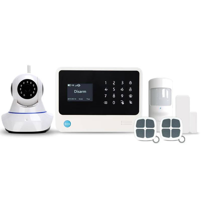 Alarm Systems Security Home IOS Android APP Control Home Security Alarm System Work with WIFI IP Camera GSM Alarm System
Alarm Systems Security Home IOS Android APP Control Home Security Alarm System Work with WIFI IP Camera GSM Alarm System