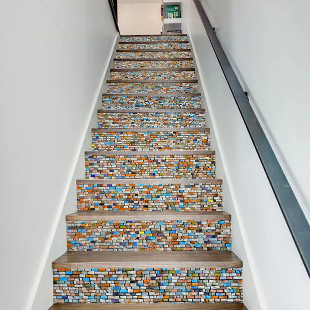 3d Colorful Cobblestone Tile Wall Stairs Stickers Pvc Removable Waterproof Wallpaper Ceramic Mural Poster For Home Stair Decor
3d Colorful Cobblestone Tile Wall Stairs Stickers Pvc Removable Waterproof Wallpaper Ceramic Mural Poster For Home Stair Decor