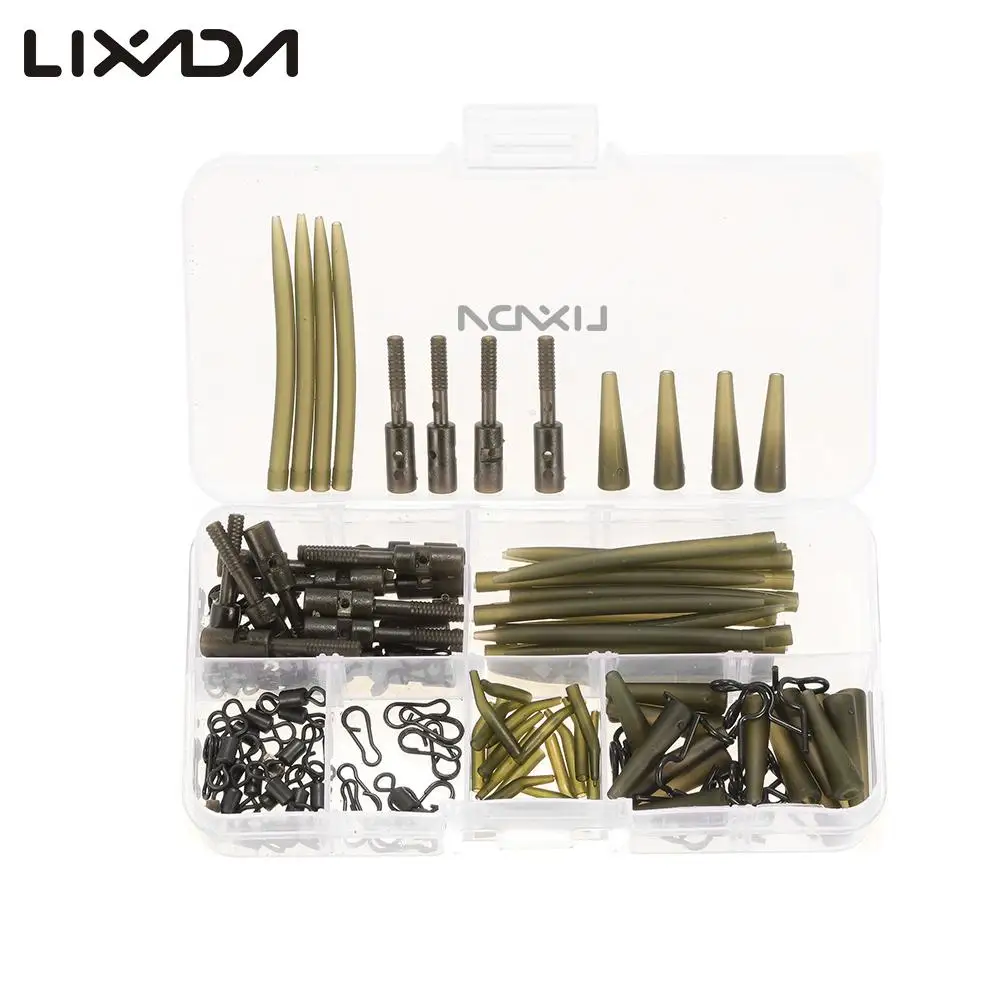 Lixada 160pcs Carp Fishing tackle box Hair Rig Combo box Accessories Hooks Rubber Tubes Swivels Beads Sleeves Stoppers
Lixada 160pcs Carp Fishing tackle box Hair Rig Combo box Accessories Hooks Rubber Tubes Swivels Beads Sleeves Stoppers