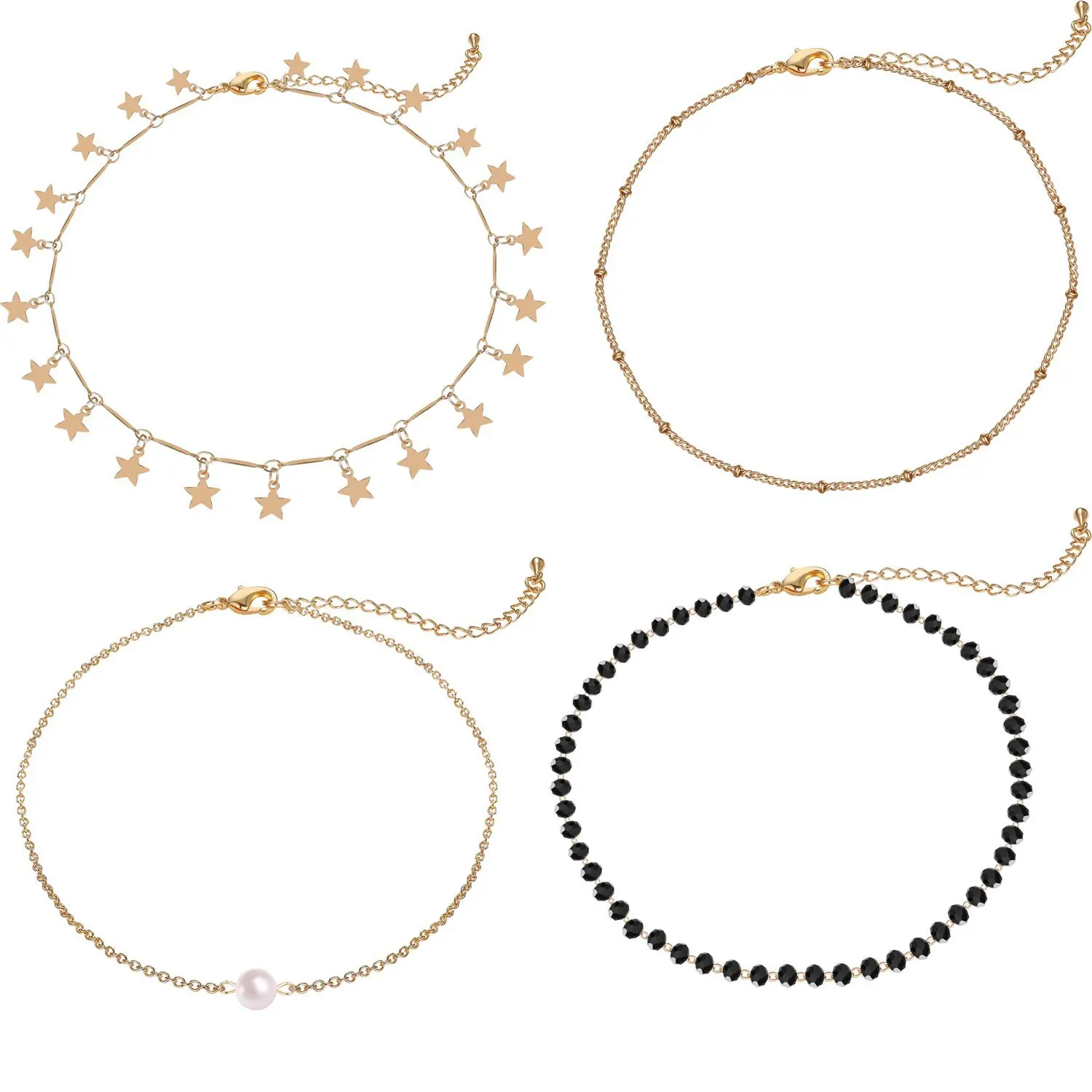 4 Pcs/ Set Handmade Beads Star Chain Necklace Set Women Fashion Clavicle Pendant Necklace Collier Femme A014
4 Pcs/ Set Handmade Beads Star Chain Necklace Set Women Fashion Clavicle Pendant Necklace Collier Femme A014