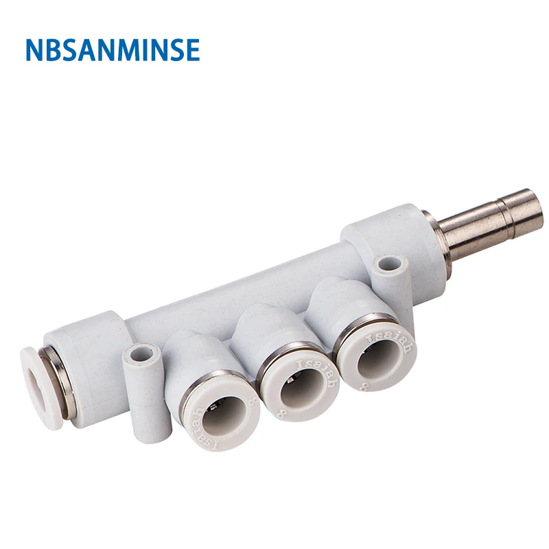 

NBSANMINSE 10Pcs/Lot PKJ 5 Way Push In Fittings Plastic Air Pipe Tube Fitting Pneumatic Automation Fitting