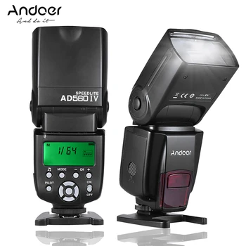 Andoer AD560 IV LCD Wireless On-camera Slave Speedlite Flash Light for Canon Nikon Olympus Pentax Sony A7 Series DSLR Cameras
Andoer AD560 IV LCD Wireless On-camera Slave Speedlite Flash Light for Canon Nikon Olympus Pentax Sony A7 Series DSLR Cameras