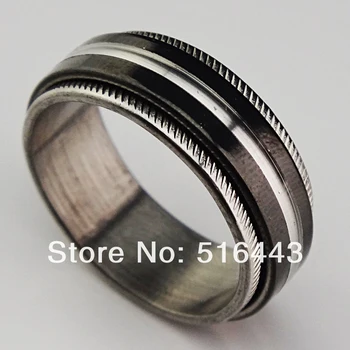 Hot Selling 30pcs Double Layer Spin Black 316L Stainless steel Men Womens Bulk Rings Wholesale Jewelry Lots A-312
Hot Selling 30pcs Double Layer Spin Black 316L Stainless steel Men Womens Bulk Rings Wholesale Jewelry Lots A-312