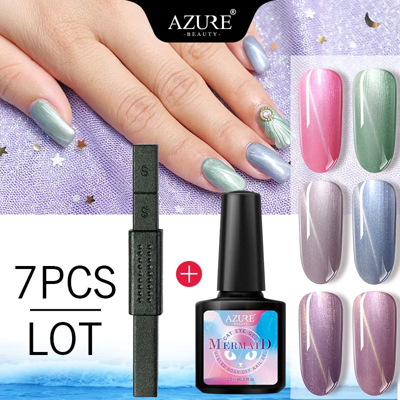 Azure Beauty 2PCS/LOT Mermaid Cat Eyes Gel Soak Off Chameleon Magnetic Gel Varnish Semi Permanent Gel Magnet Stick Needed
Azure Beauty 2PCS/LOT Mermaid Cat Eyes Gel Soak Off Chameleon Magnetic Gel Varnish Semi Permanent Gel Magnet Stick Needed