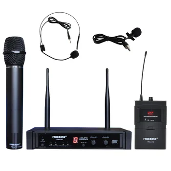 Freeboss FB-U10H Dual Way Transmitter Digital UHF Wireless Microphone with handheld + Lapel + Headset microphone for Karaoke mic
Freeboss FB-U10H Dual Way Transmitter Digital UHF Wireless Microphone with handheld + Lapel + Headset microphone for Karaoke mic
