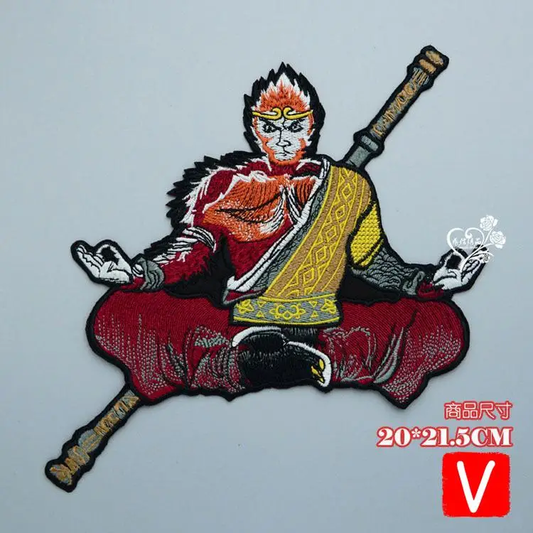 

VIPOINT embroidery big deity patches Wukong patches badges applique patches for clothing DX-90