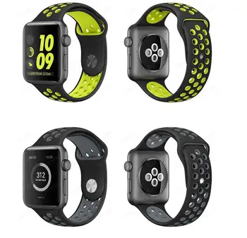 DHL 50pcs/lot Sports band for iwatch 3/2/1 Silicone watch strap for apple watch band 42mm 38mm NK Rubber bracelet watchband
DHL 50pcs/lot Sports band for iwatch 3/2/1 Silicone watch strap for apple watch band 42mm 38mm NK Rubber bracelet watchband