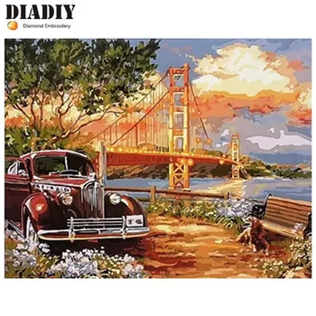 5D DIY Diamond Paining Mosaic Diamond Embroidery Cars and bridges Embroidered Cross Stitch Home Decoration Gift
5D DIY Diamond Paining Mosaic Diamond Embroidery Cars and bridges Embroidered Cross Stitch Home Decoration Gift