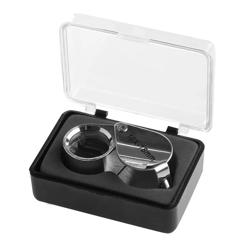 

OOTDTY OOTDTY 10X-18mm Mini Triplet Jeweler Eye Loupe Magnifier Magnifying Glass Jewelry Diamond New
