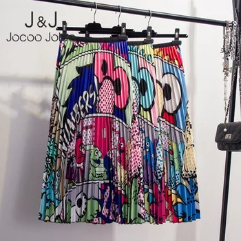 Jocoo Jolee Women Fahsion Cartoon Pattern Pleated Skirts Summer High Waist Casual Chiffon Midi Shirts Plus Size A-Line Skirts
Jocoo Jolee Women Fahsion Cartoon Pattern Pleated Skirts Summer High Waist Casual Chiffon Midi Shirts Plus Size A-Line Skirts