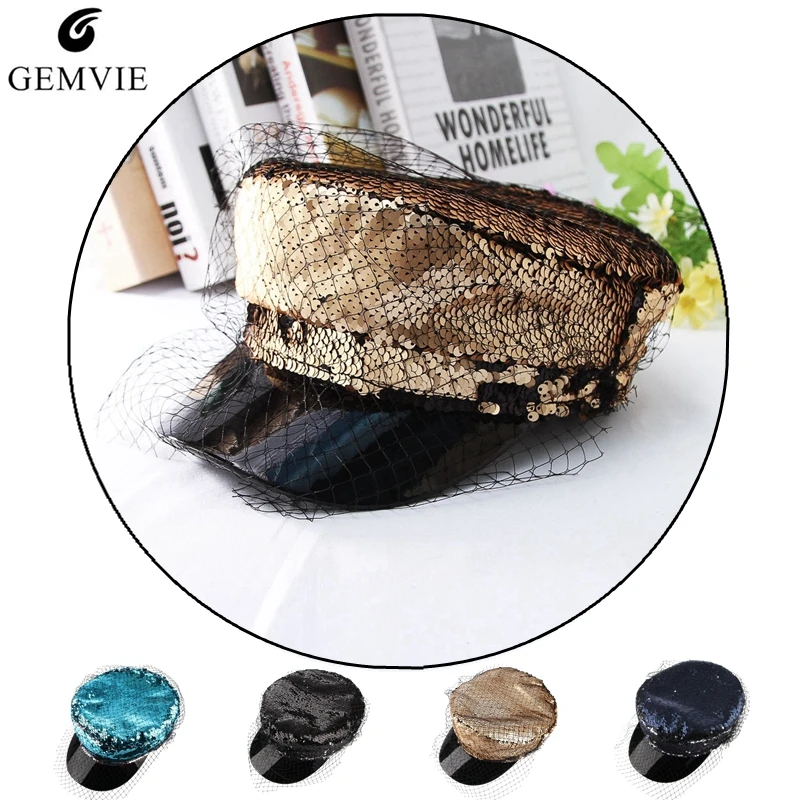 Brand New Berets Punk Newsboy Hat Women Caps Bling Paillette Cap Lady Shining Colorful Sequin Hat Adjustable Military Hat
Brand New Berets Punk Newsboy Hat Women Caps Bling Paillette Cap Lady Shining Colorful Sequin Hat Adjustable Military Hat
