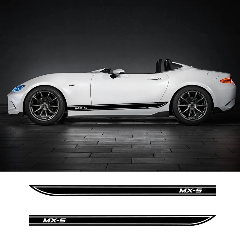 2 PCS Car Styling Door Side Skirt Stripes Auto Body Decals Stickers Customized Racing Sport Vinyl Decal For Mazda MX-5 3 Doors
2 PCS Car Styling Door Side Skirt Stripes Auto Body Decals Stickers Customized Racing Sport Vinyl Decal For Mazda MX-5 3 Doors