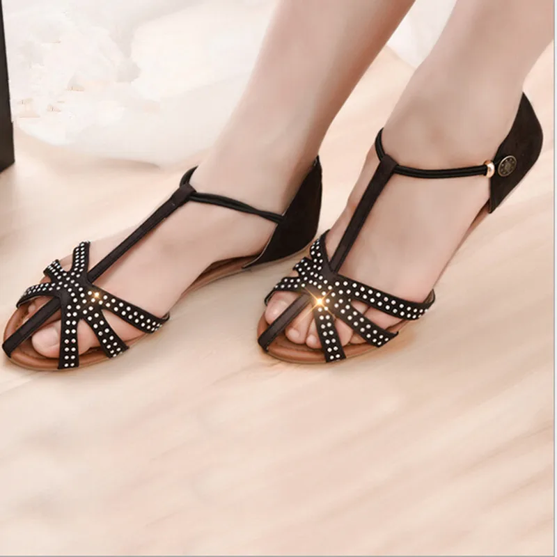 Koovan Women Sandals 2017 Summer New Large Size Women Shoes Fashion Rhinestone Shoes Rome Shoes Sandals Women Sandals Flats
Koovan Women Sandals 2017 Summer New Large Size Women Shoes Fashion Rhinestone Shoes Rome Shoes Sandals Women Sandals Flats