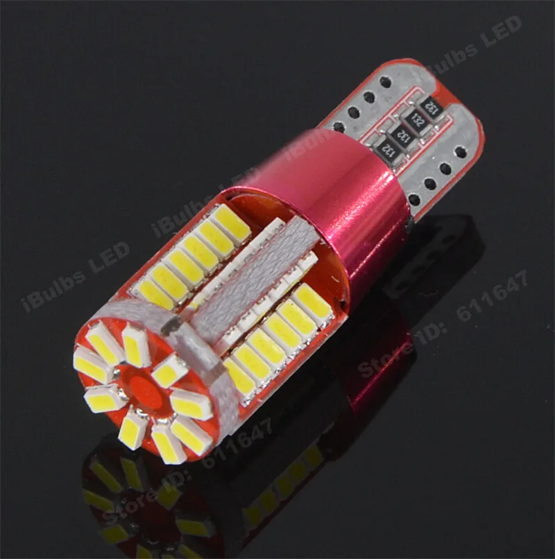 

10Pcs Hotsale T10 501 W5W 168 57 SMD LED 3014 Car Auto Canbus Error Free Marker Lamp Clearance Lights Interior Light DC12V