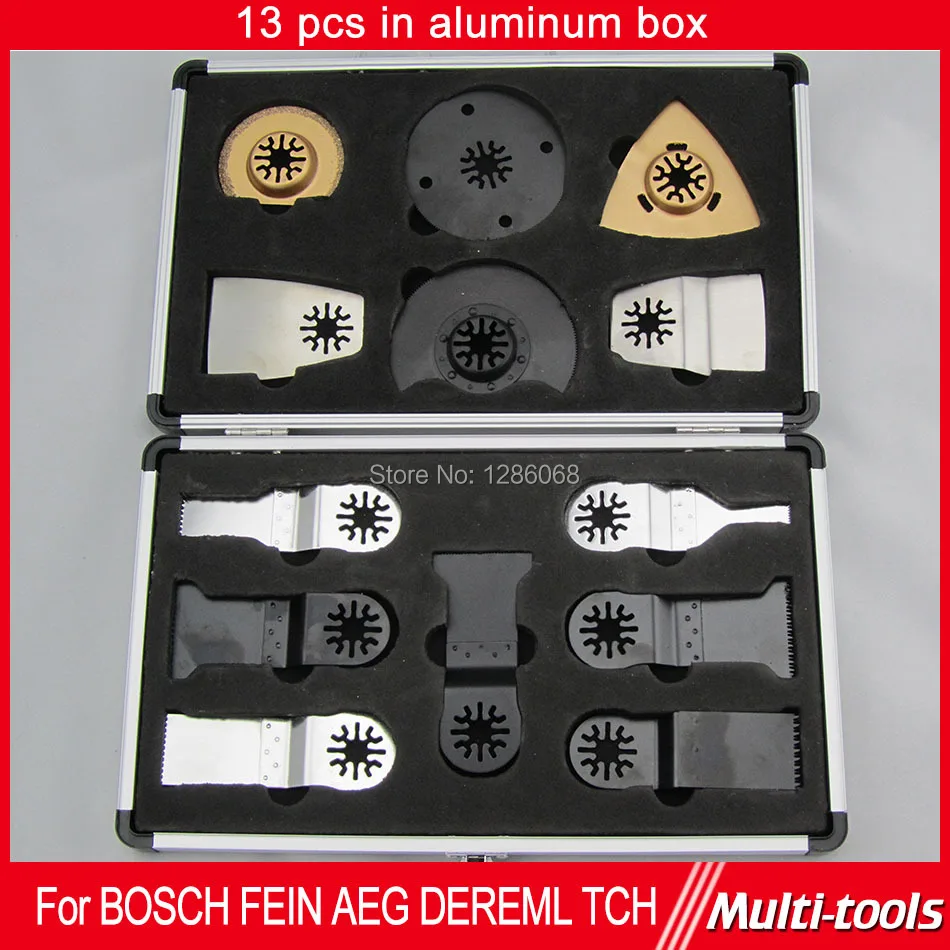 FREE SHIPPING 13pcs/set Oscillating Multi Tool Saw Blades Accessory fit for Fein, Dremel etc Multimaster
FREE SHIPPING 13pcs/set Oscillating Multi Tool Saw Blades Accessory fit for Fein, Dremel etc Multimaster