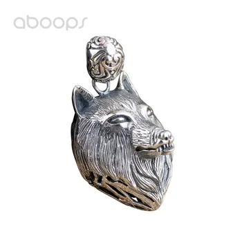 Unique Punk 925 Sterling Silver Hollow Wolf Head Necklace Pendant for Men Free Shipping
Unique Punk 925 Sterling Silver Hollow Wolf Head Necklace Pendant for Men Free Shipping