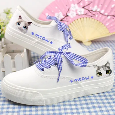 Youth Memory Girls White Sneakers Meng Pet Pattern Hand-Painted Canvas Women Shoes Summer Vitality Casual Scarpe Donna Zapatos
Youth Memory Girls White Sneakers Meng Pet Pattern Hand-Painted Canvas Women Shoes Summer Vitality Casual Scarpe Donna Zapatos